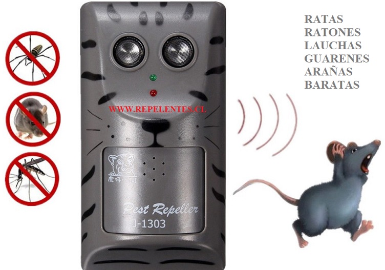 Ultrasonido AR1001 Repelente de ratas y roedores ahuyentador electrónico.
